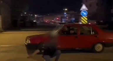 Drift yapan sürücü, polisin takibi sonucu yakalandı