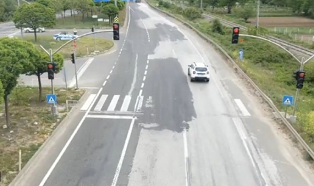 Drone ile yapılan denetimlerde 7 araç ve sürücüsüne ceza kesildi