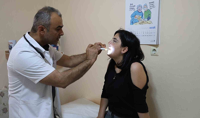 Enkaz kentte yaşayan vatandaşlara maske uyarısı yapıldı