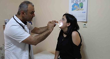 Enkaz kentte yaşayan vatandaşlara maske uyarısı yapıldı