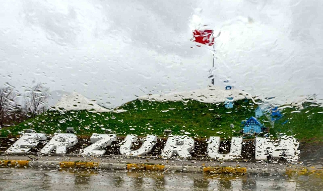 Erzurum için yağış uyarısı