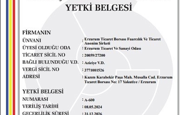 Erzurum&#039;un ilk fuarcılık şirketi kuruldu