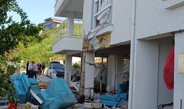 Ev sahibiyle kavga etti daireyi havaya uçurdu