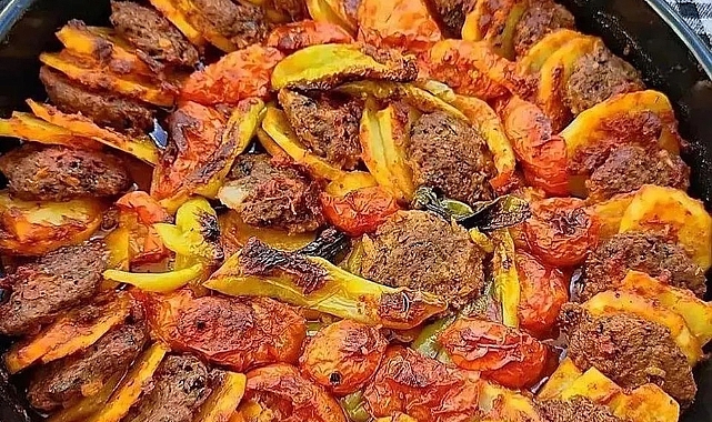 Fırında patatesli köfte