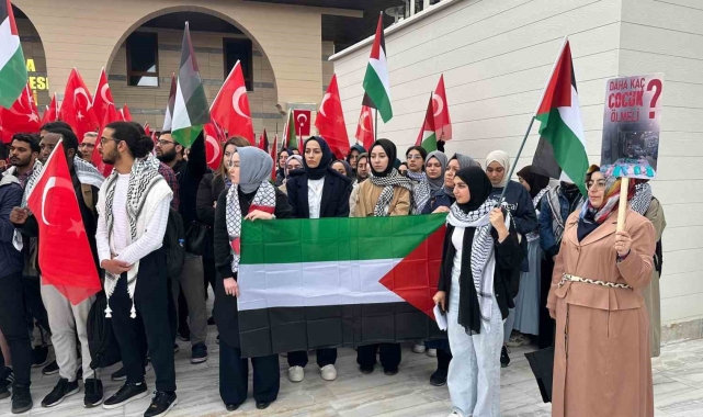 Gazi Üniversitesi&#039;nde Filistin eylemi