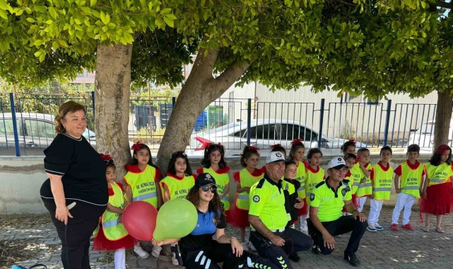 Gazipaşa&#039;da çocuklara trafik eğitimi