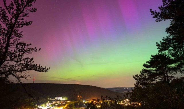 Güneş patlaması sonucu Almanya&#039;da Kuzey Işıkları görüldü