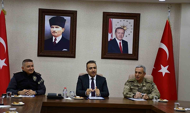 Güvenlik ve asayiş değerlendirme toplantısı yapıldı