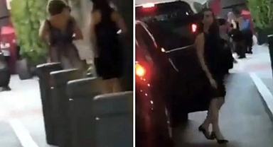 Hamaney'in torunu New York'ta açık elbise ile görüntülendi