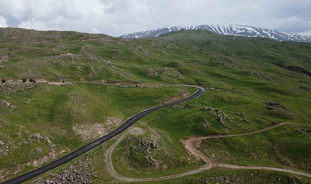 Iğdır’da dağlar yağmur sonrası yeşile büründü