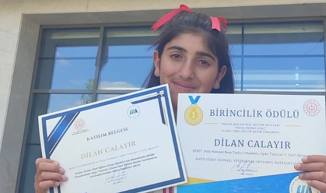 Iğdırlı öğrenci resim yarışmasında Türkiye birincisi oldu