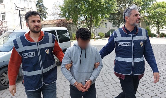 İnşaattan hurda demir çalan şahıs tutuklandı