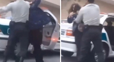 İran'da başörtüsü kuralına uymayan kadına şiddet uygulayan polis memuru gözaltına alındı