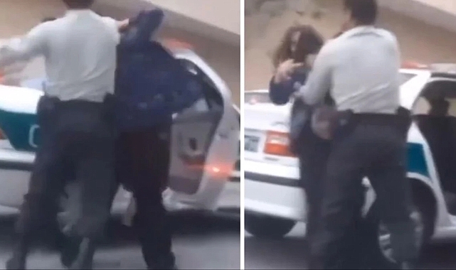 İran&#039;da başörtüsü kuralına uymayan kadına şiddet uygulayan polis memuru gözaltına alındı