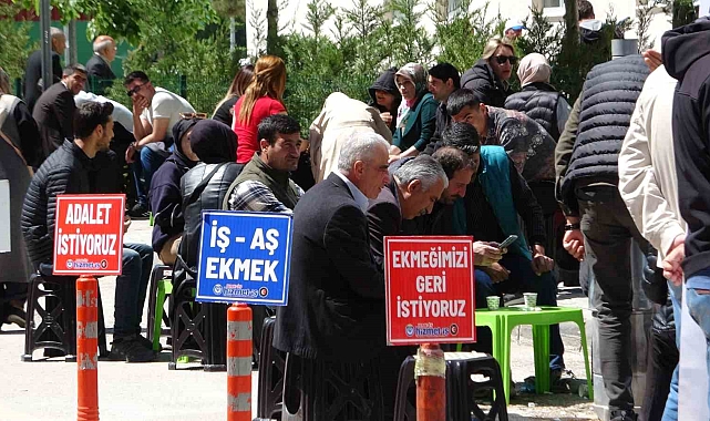 İşçilerin protestoları 9&#039;uncu gününde