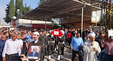 Kalp krizi sonucu hayatını kaybeden 84 yaşındaki gazi, sol yolcuğuna uğurlandı