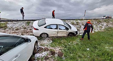 Kar yağışı sonrası Buzlanma kazaları beraberinde getirdi