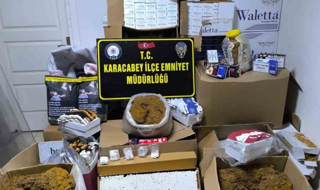 Karacabey&#039;de kaçak sigara operasyonu