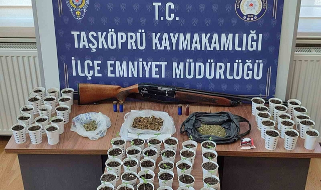 Karton bardak içerisinde uyuşturucu ele geçirildi