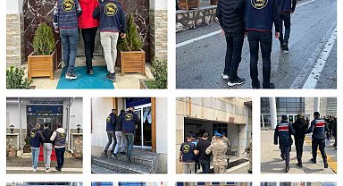 Kesinleşmiş hapis cezası bulunan 26 zanlı tutuklandı