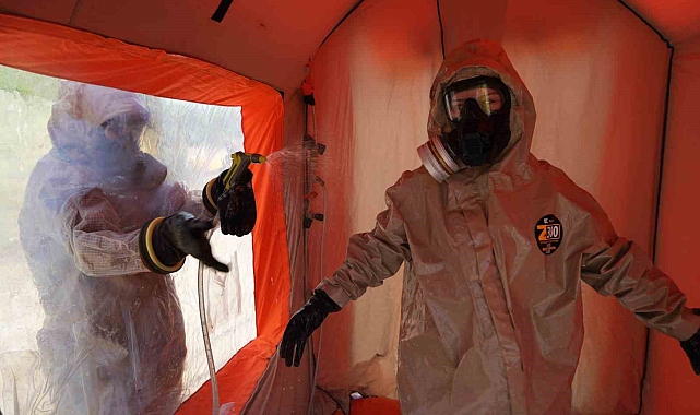 &#039;Kimyasal&#039; tatbikatı nefes kesti