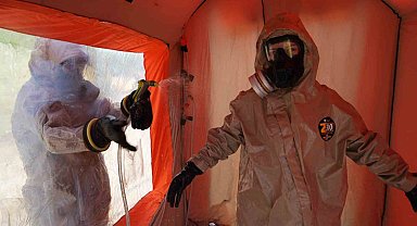 'Kimyasal' tatbikatı nefes kesti