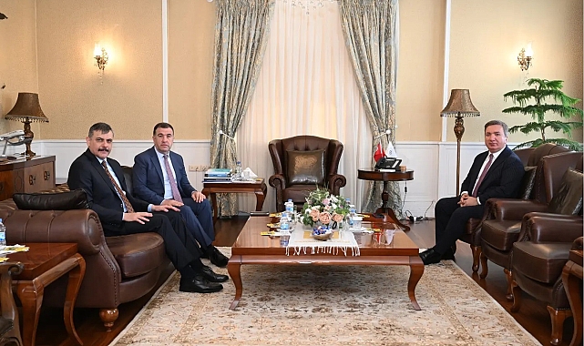 Komşu valiler, Vali Çiftçi&#039;yi ziyaret etti