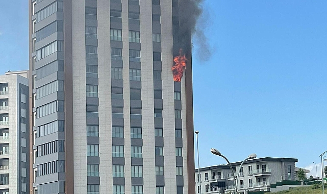 Lüks sitede yangın çıktı