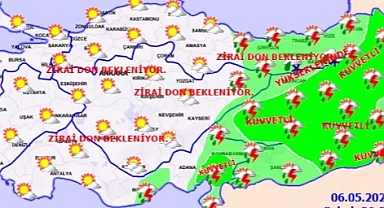 Meteoroloji 18 il için zirai don uyarısında bulundu