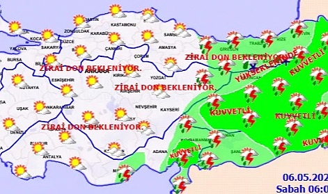 Meteoroloji 18 il için zirai don uyarısında bulundu
