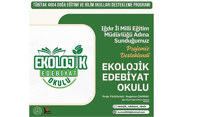 Milli Eğitim Müdürlüğü’nün ‘Ekolojik Edebiyat Okulu’ projesi desteklendi