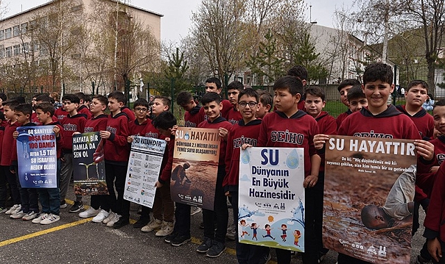 Öğrencilere su tasarrufunu anlattılar