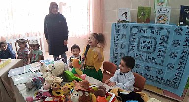 "Okudum, Hissettim, Paylaşıyorum" projesinde, Minik öğrenciler, renkli görüntülere sahne oldu