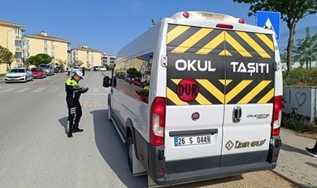 Okul çevresi ve okul servisleri denetlendi