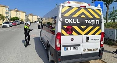 Okul çevresi ve okul servisleri denetlendi