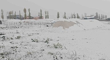 Özalp ilçesi kara büründü