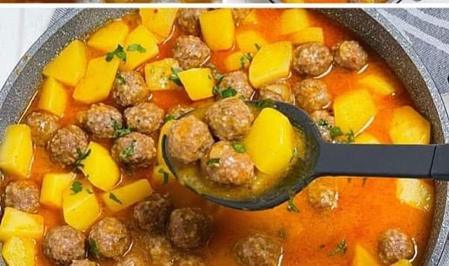 Patatesli Sulu Köfte tarifi