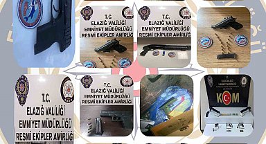 Polis ekiplerinin yaptığı çalışmada, 19 adet ruhsatsız silah ele geçirildi