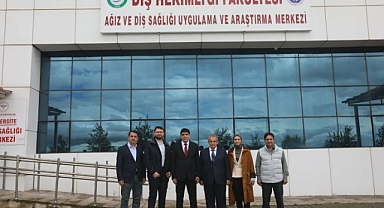 Rektör Alma Diş Hekimliği Fakültesinde incelemede bulundu