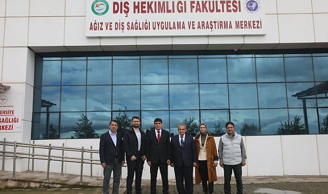 Rektör Alma Diş Hekimliği Fakültesinde incelemede bulundu