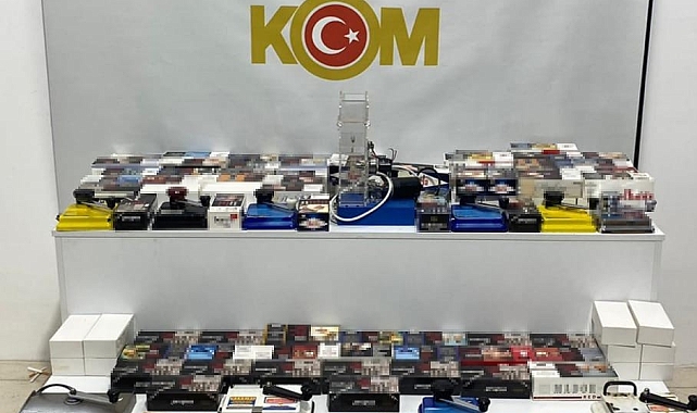 Samsun&#039;da 30 bin 920 adet makaron ele geçirildi