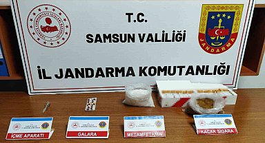 Samsun'da Jandarmadan uyuşturucu operasyonu yaptı
