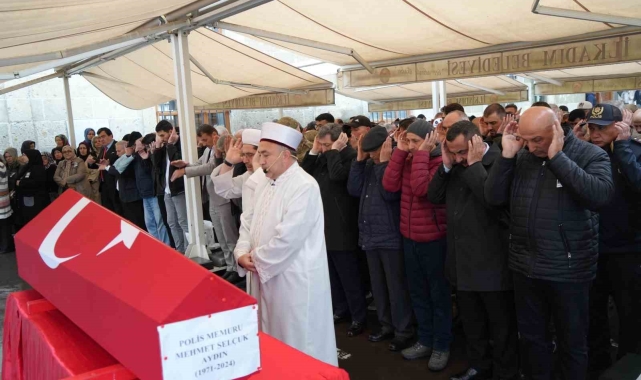 Samsunlu polis memuru son yolculuğuna uğurlandı