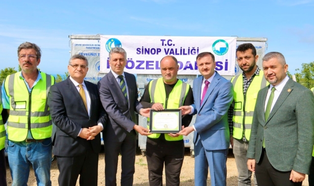 Sinop İl Özel İdaresine sıfır atık belgesi