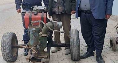 Su motoru hırsızlarI yakalandı