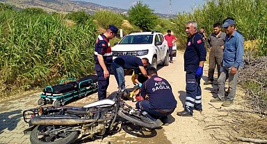 Su tankeri ile çarpışan motosiklet sürücüsü yaralandı