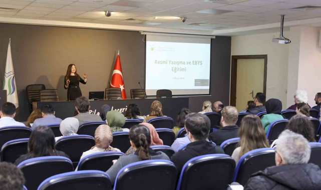SUBÜ personellerine resmi yazışma eğitimi verildi