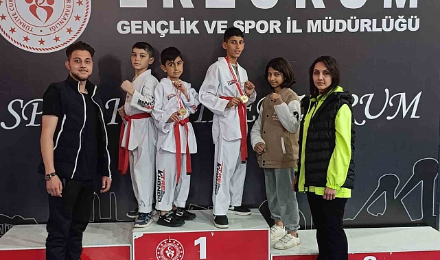 Taekwondo Müsabakalarında, minik tekvandocular il birincisi oldu