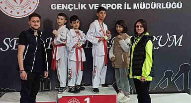 Taekwondo Müsabakalarında, minik tekvandocular il birincisi oldu