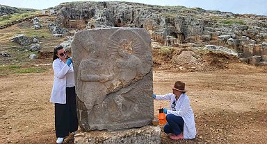 Tarihe ışık tutan 2 bin 100 yıllık steller,  Perre Antik Kent'te sergilenecek